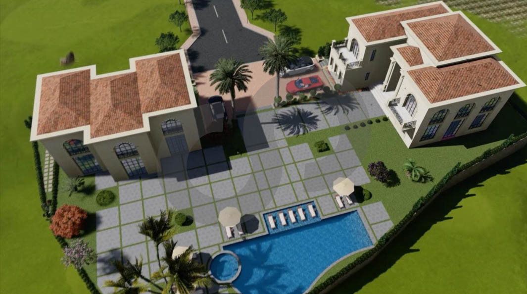 LAND/ 700 sqm luxury Villa/three guest bungalows in Aley — الصورة 2