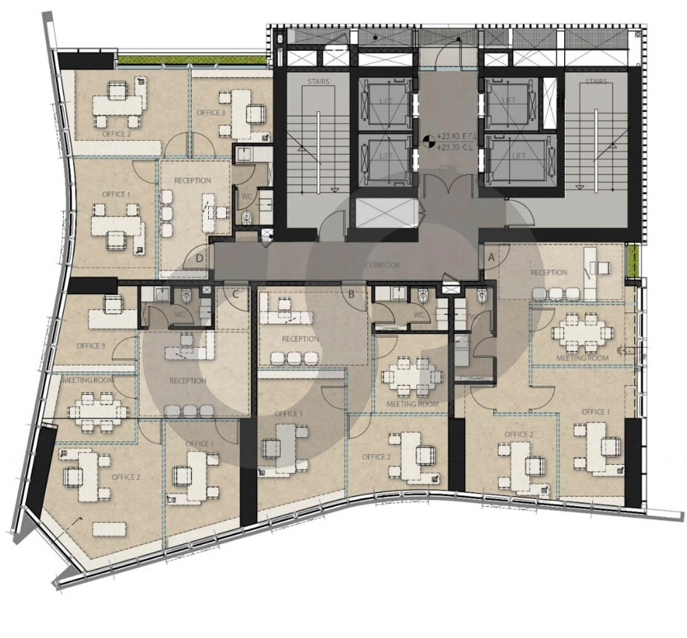 DOWN PAYMENT/NEW OFFICE/PRIME CENTER/Zalka,beirut — الصورة 2