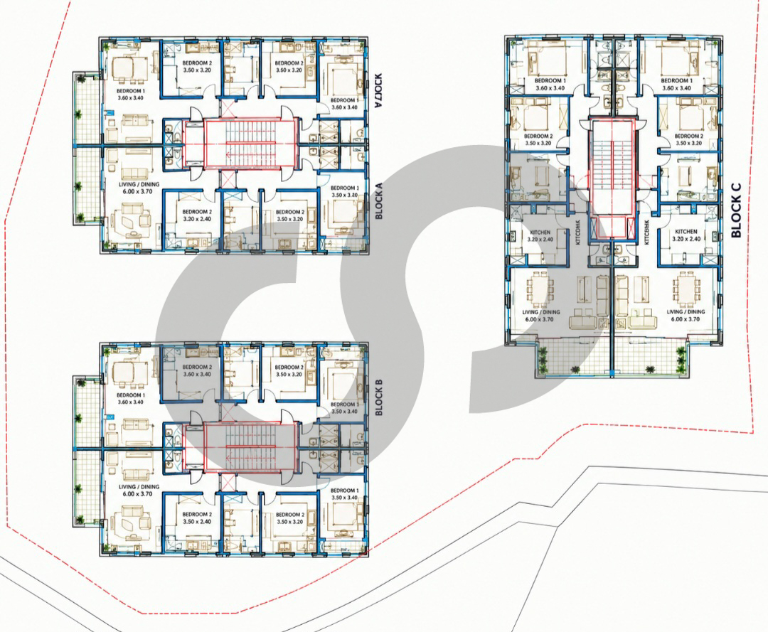 LAND/Avant-Projet for 18 Apartments/HALAT,JBEIL — الصورة 2