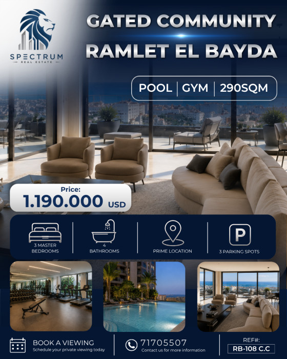 Apartment For Sale In Ramlet El Bayda