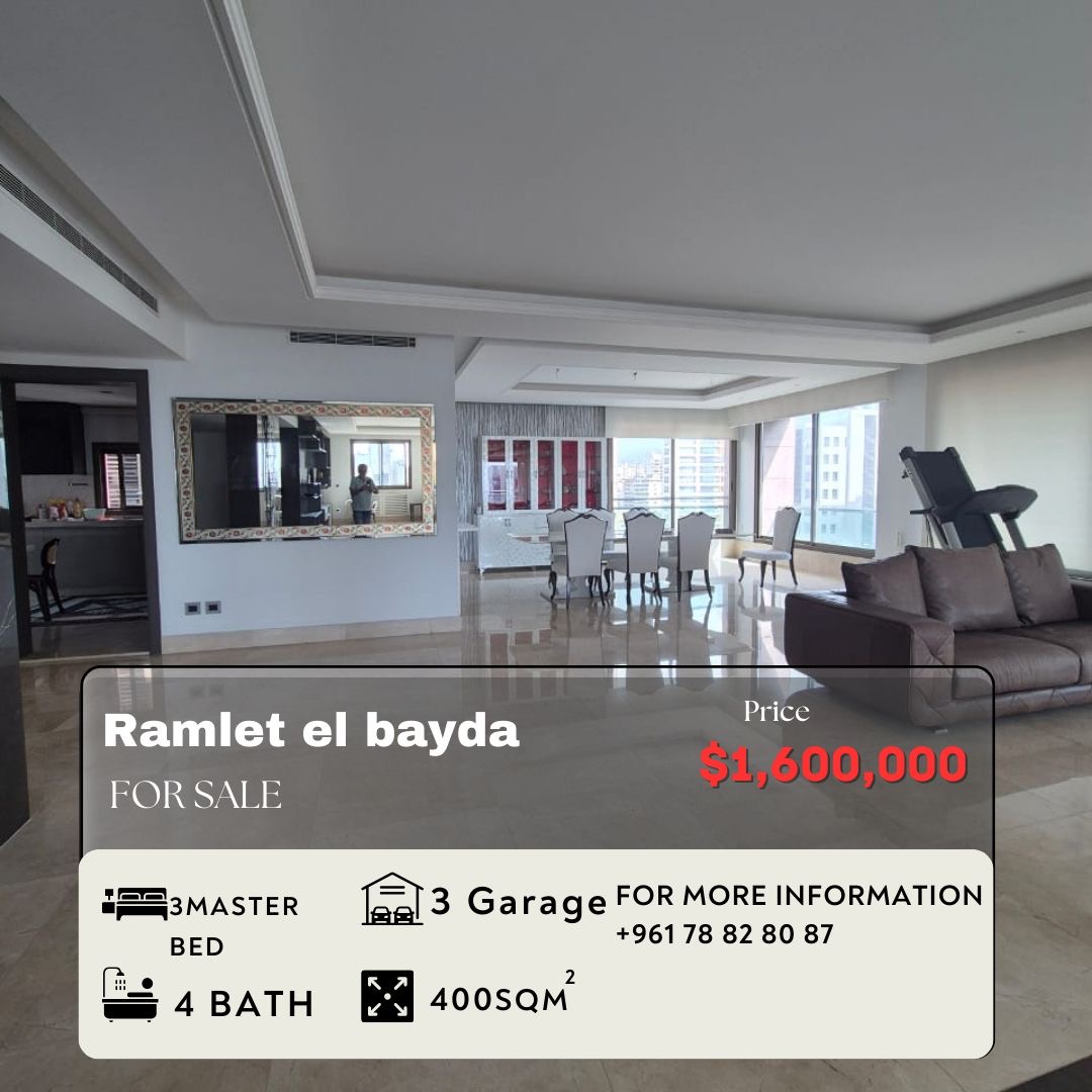 Apartment for Sale in Ramlet El Bayda