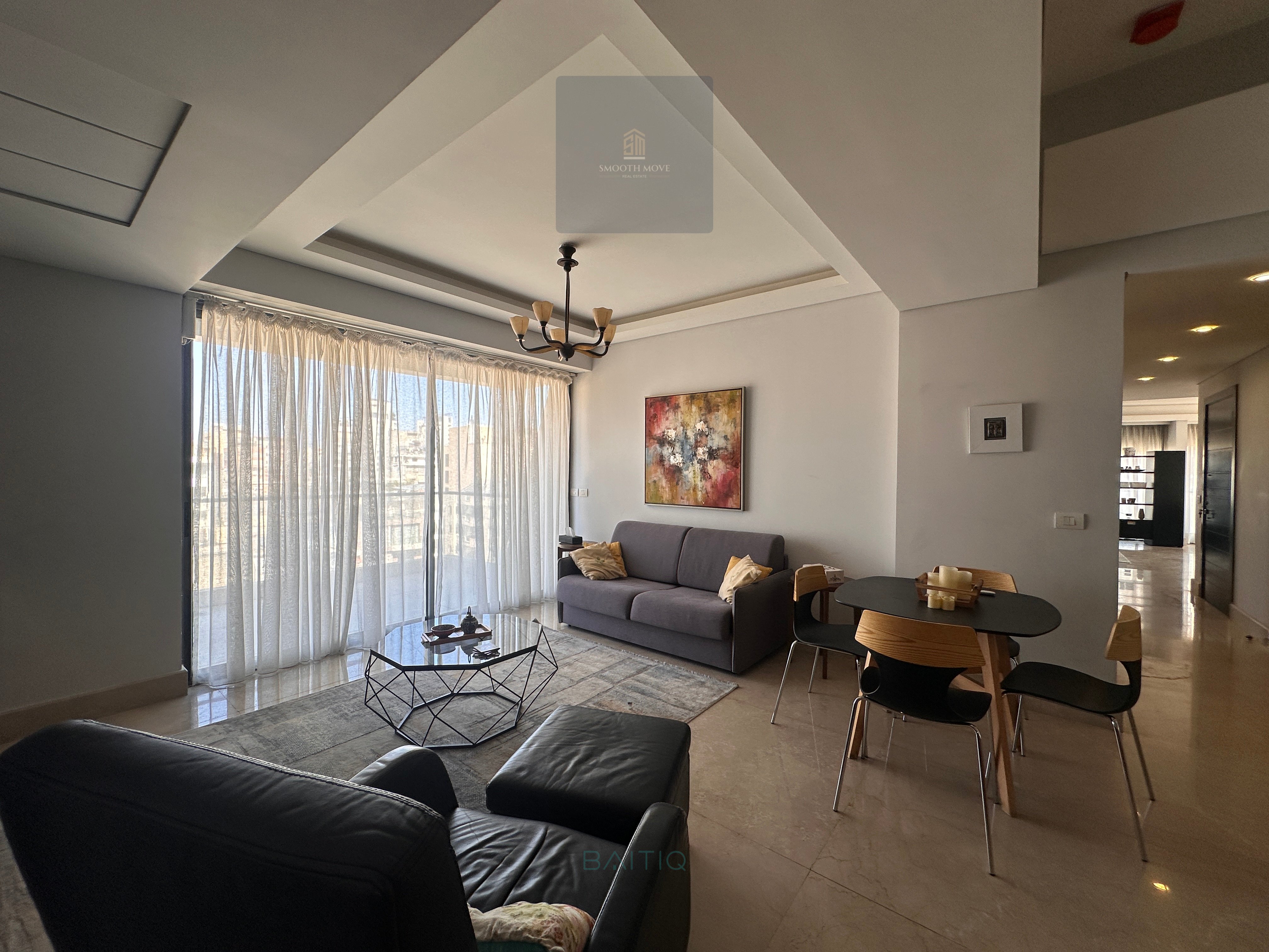 Furnished Seaview Duplex with Terrace For Rent in Clemenceau, Beirut — الصورة 8