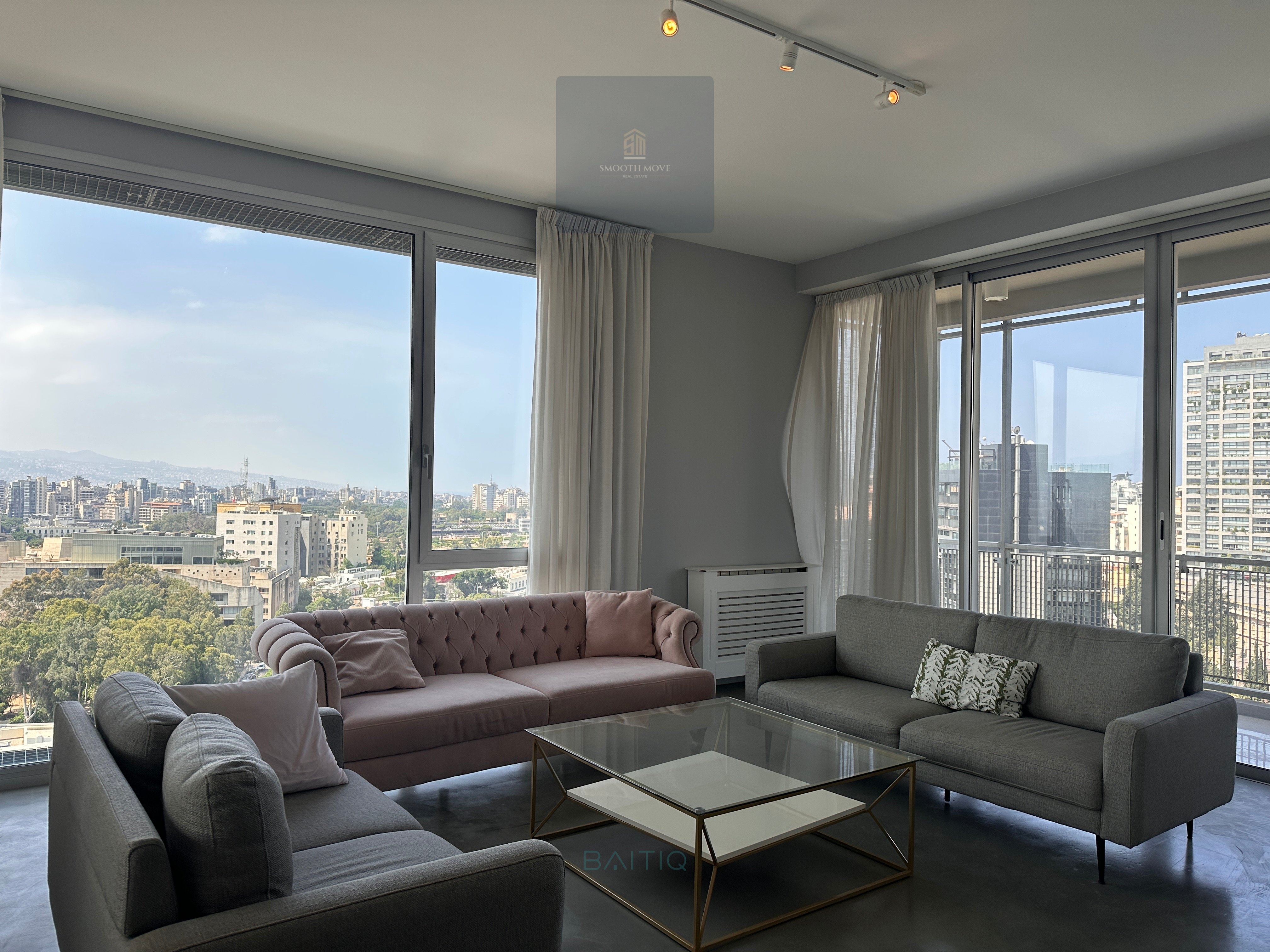 Luxury Furnished Apartment With Spectacular Views for Rent in Achrafieh, Beirut