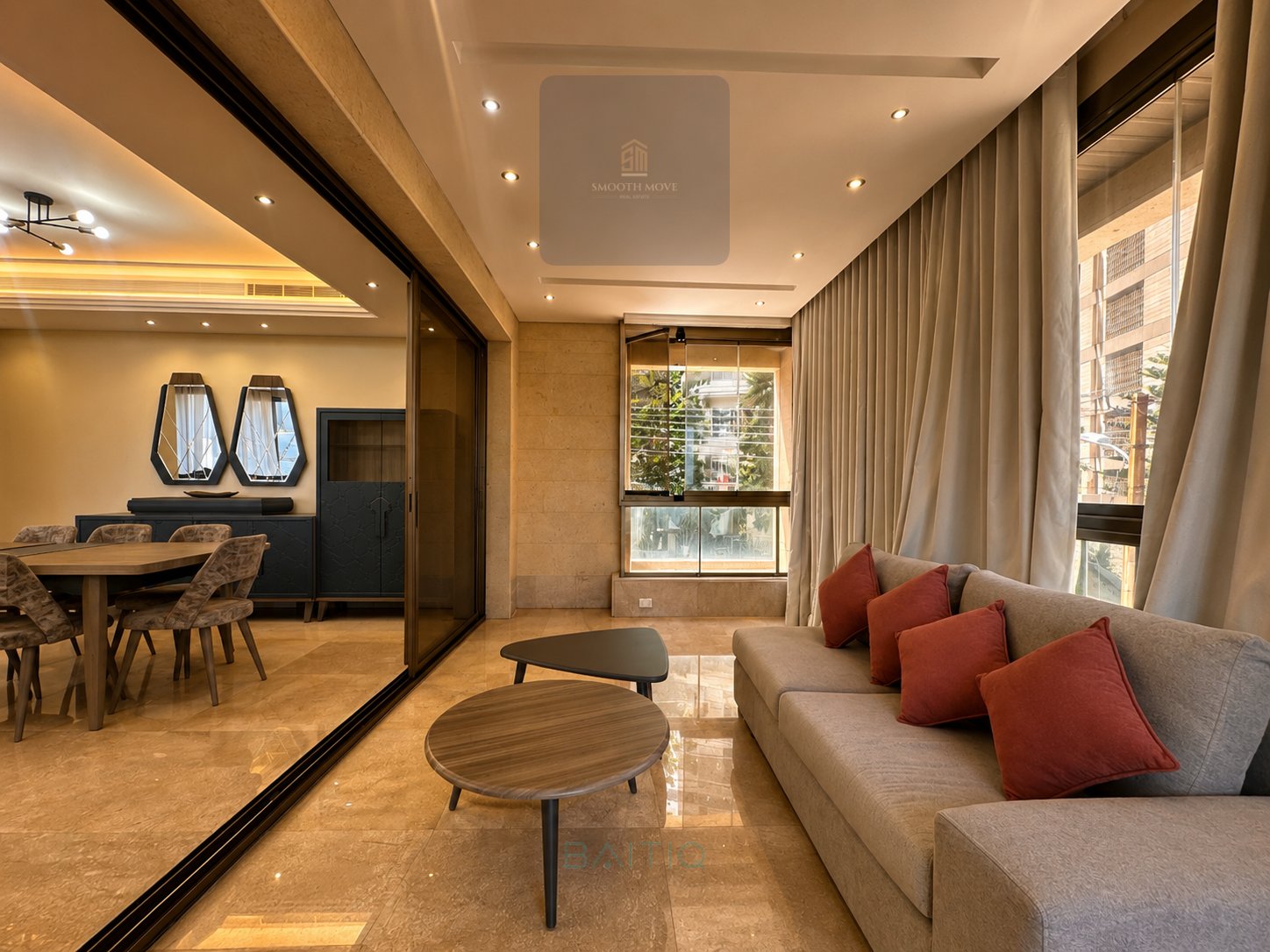 Spacious Seaview Apartment for Rent in Manara, Beirut