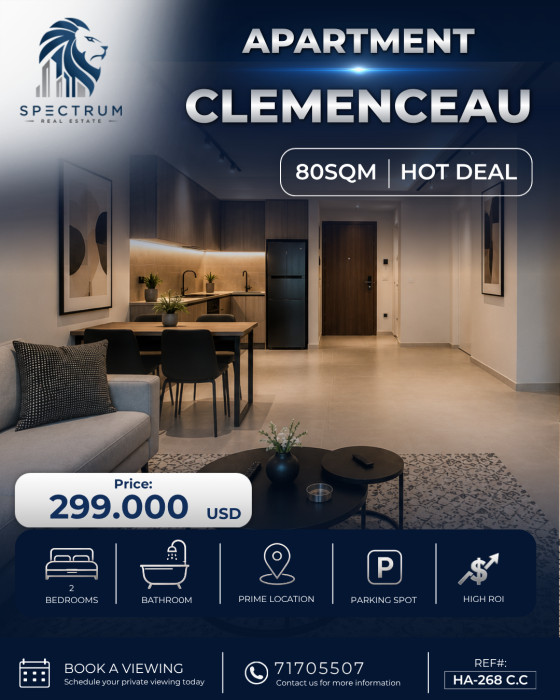 Studio For Sale In Clemenceau