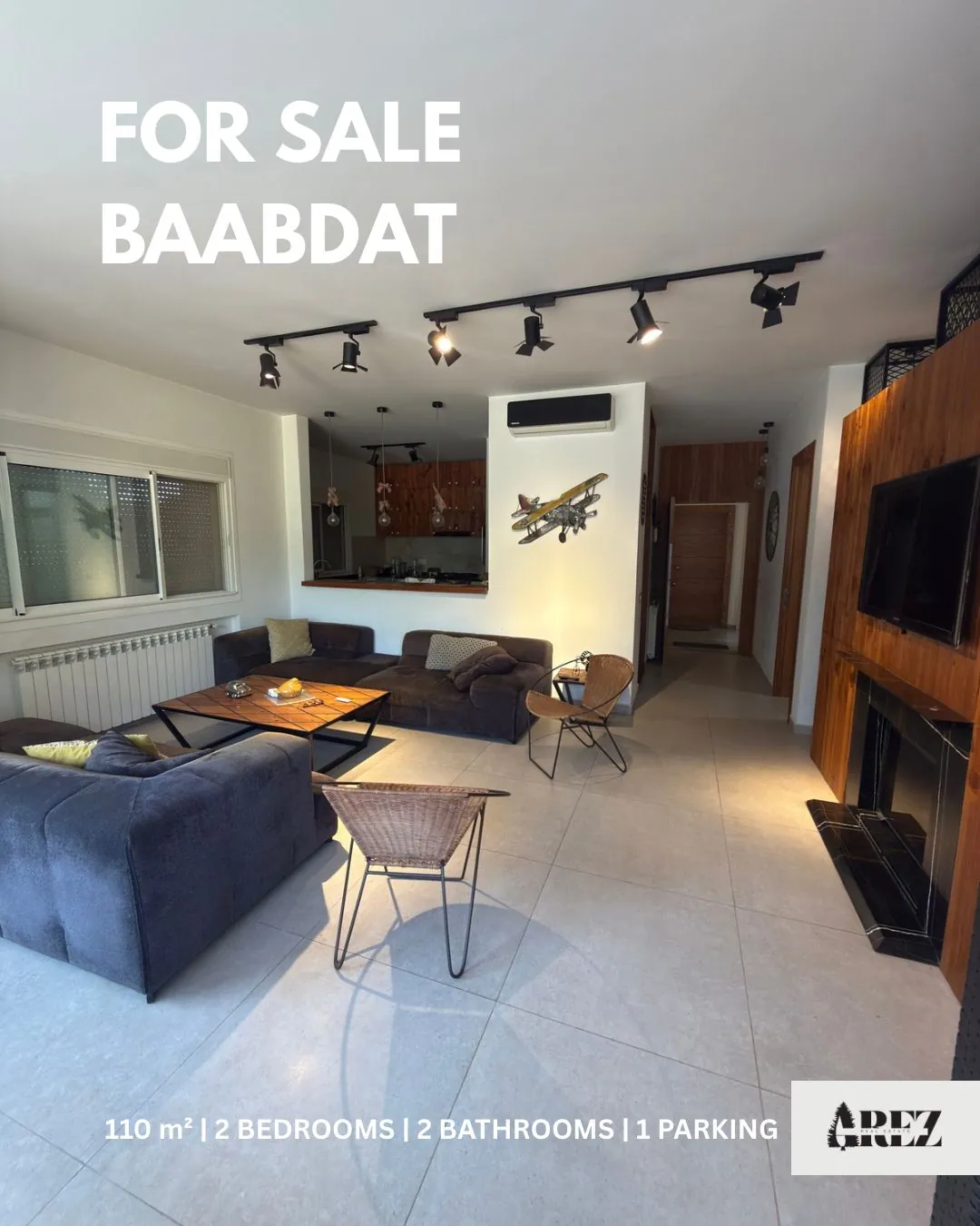 Furnished Garden Apartment for Sale in Baabdat