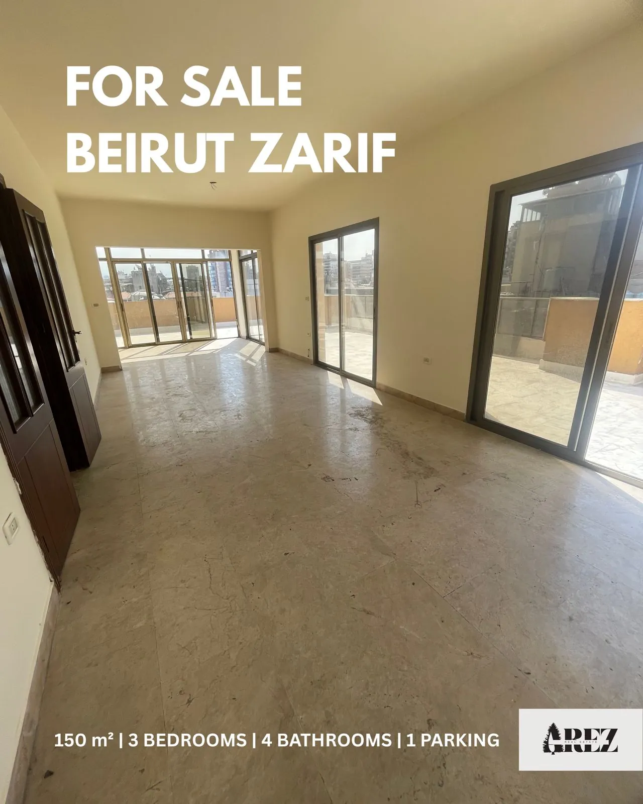 Sea View Apartment for Sale in Al Zarif, Beirut