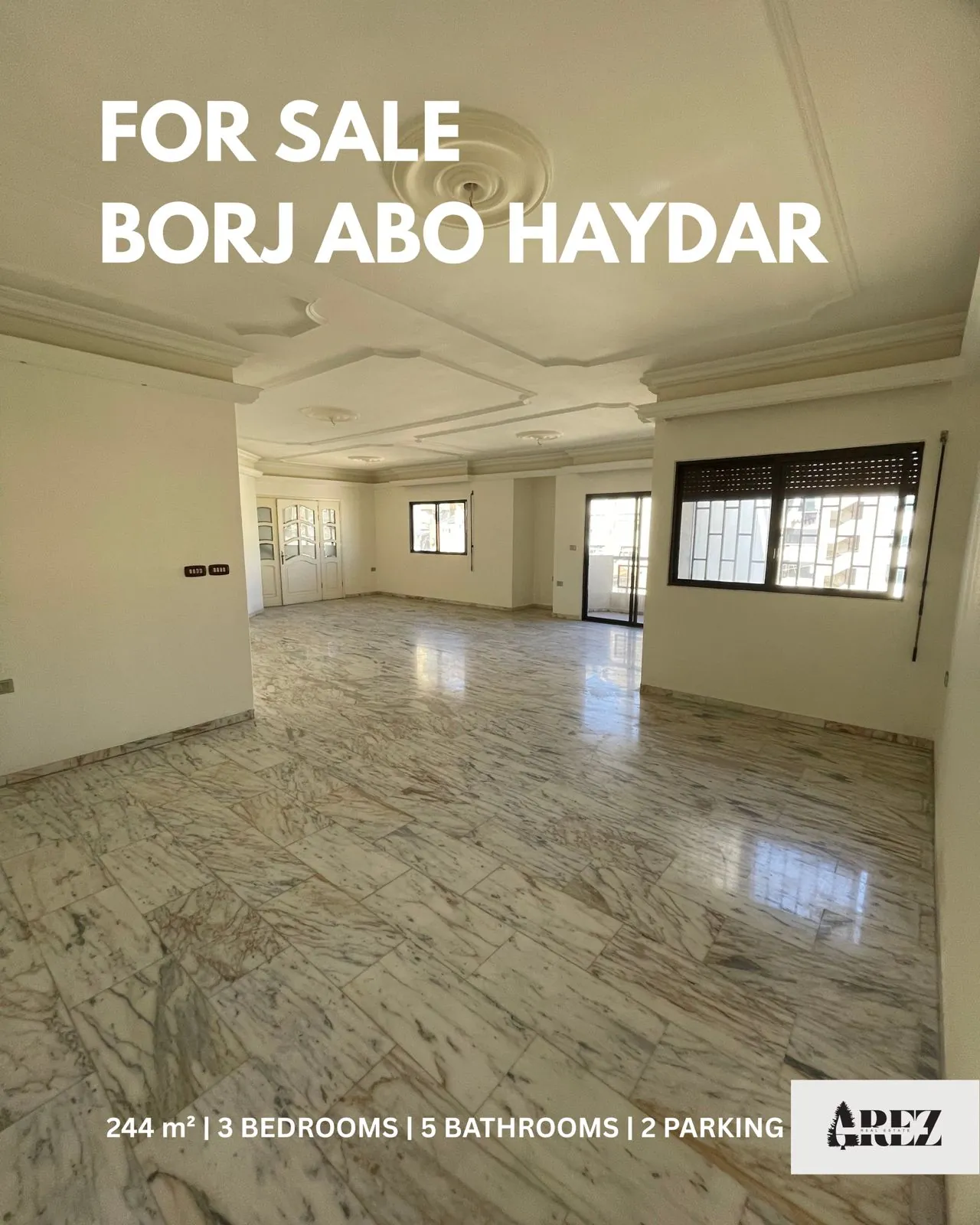 Spacious Apartment for Sale in Bourj Abi Haydar, Beirut