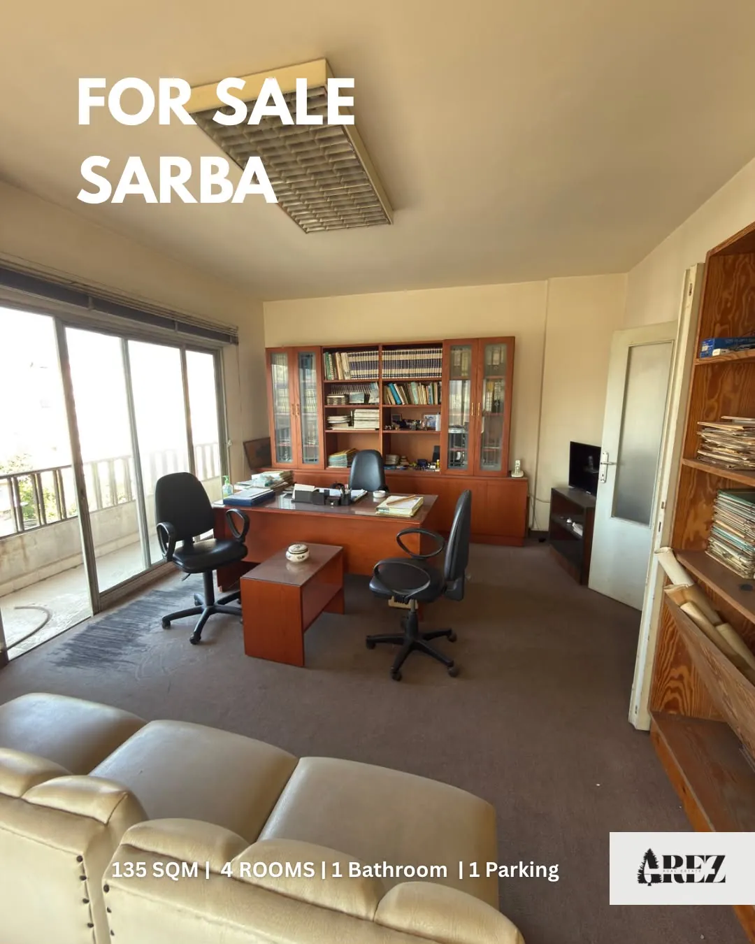 Apartment or Office for Sale in Sarba, Jounieh