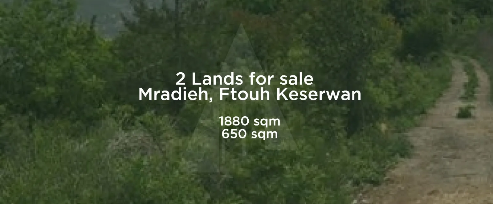 2 Lands for Sale in Mradieh