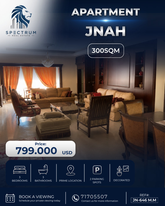 Apartment For Sale In Jnah