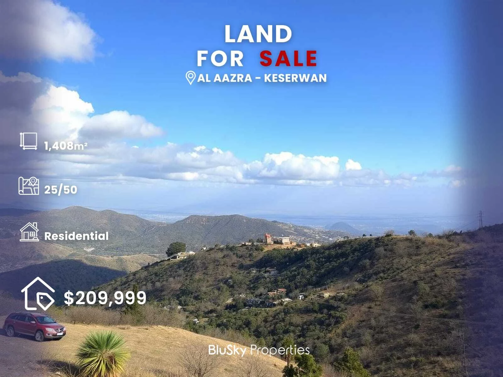 Land 1,408m² for Sale in Al Azraa