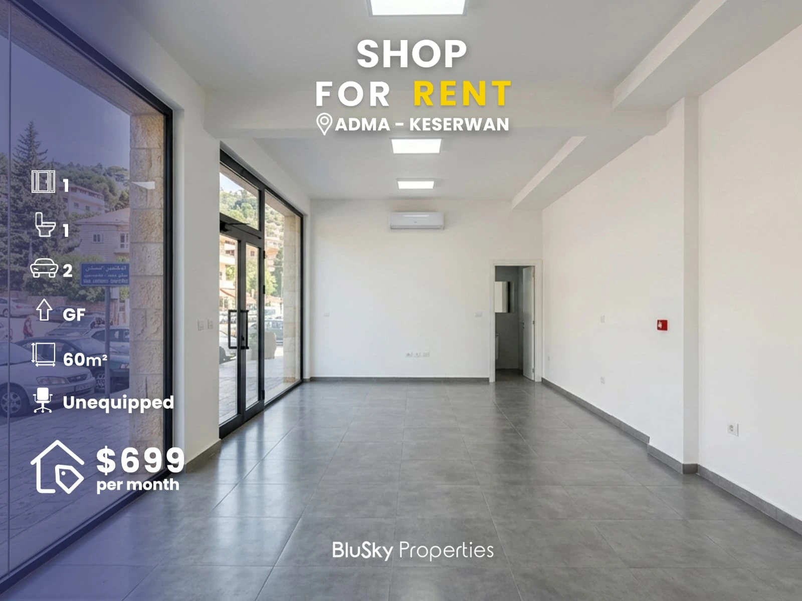 Shop 60m² for Rent in Adma