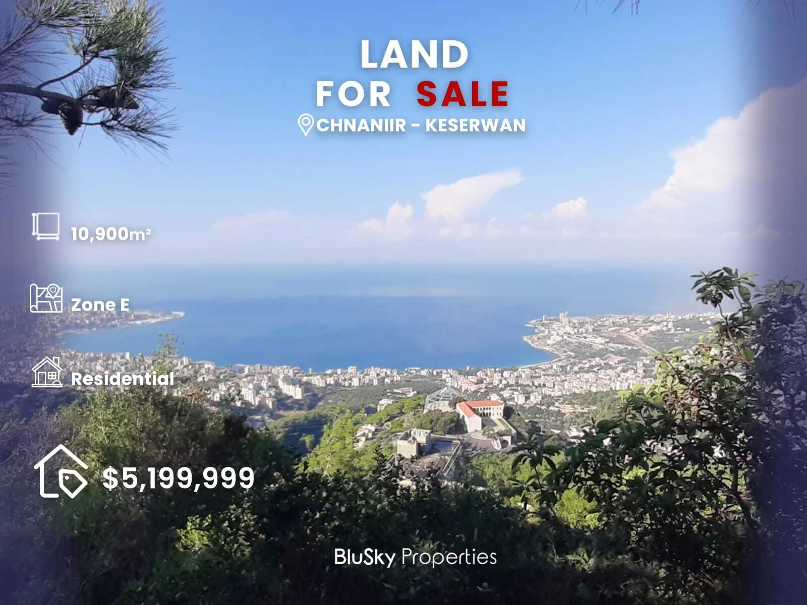 Land 10,900m² for Sale in Chnaniir
