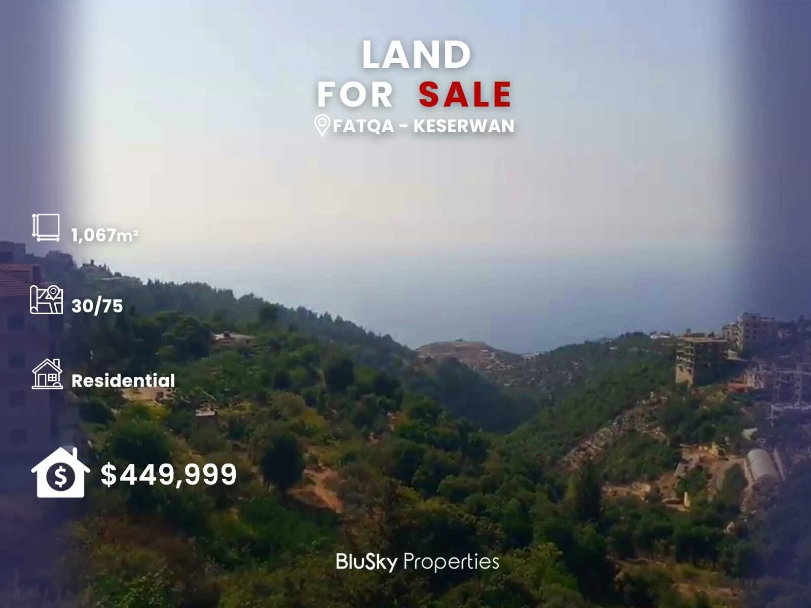 Land 1067m² for Sale in Fatka
