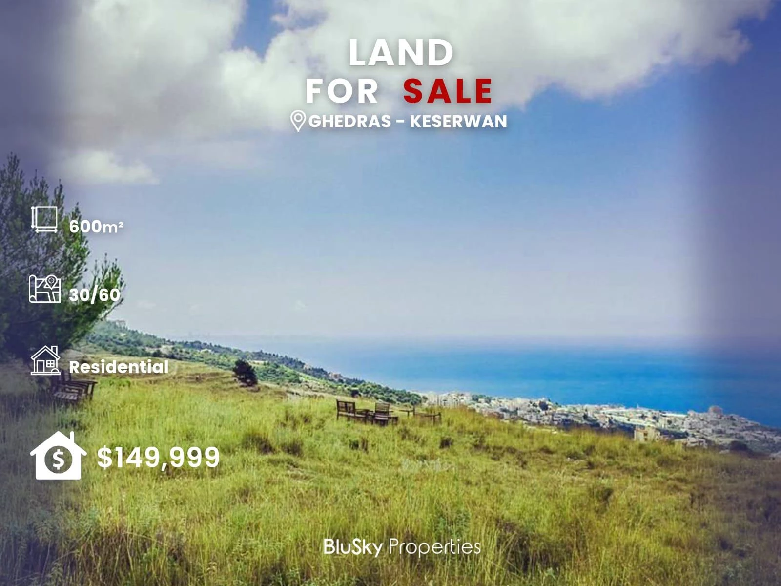 Land 600m² for Sale in Ghedres