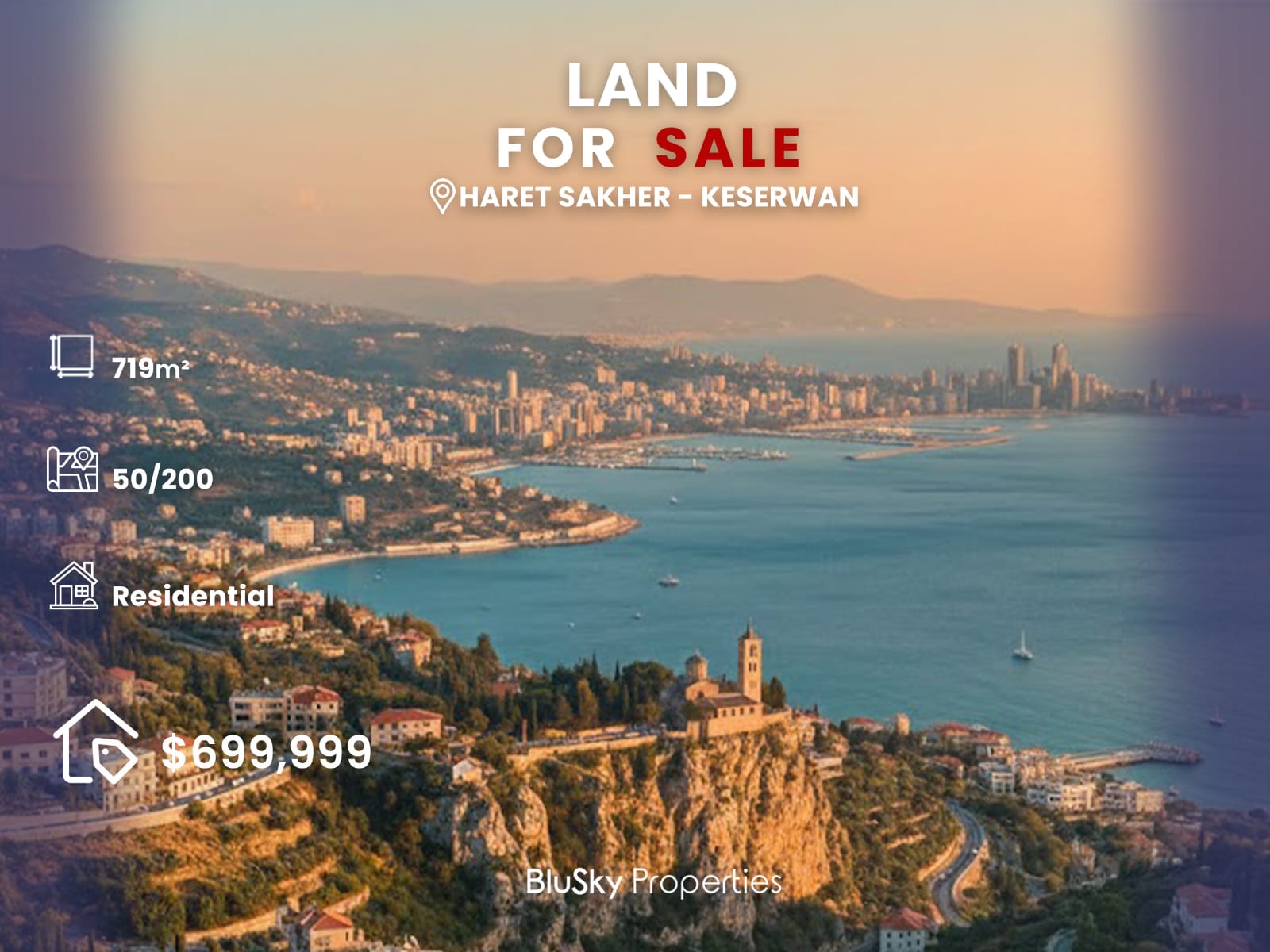 Land 719m² for Sale in Haret Sakher