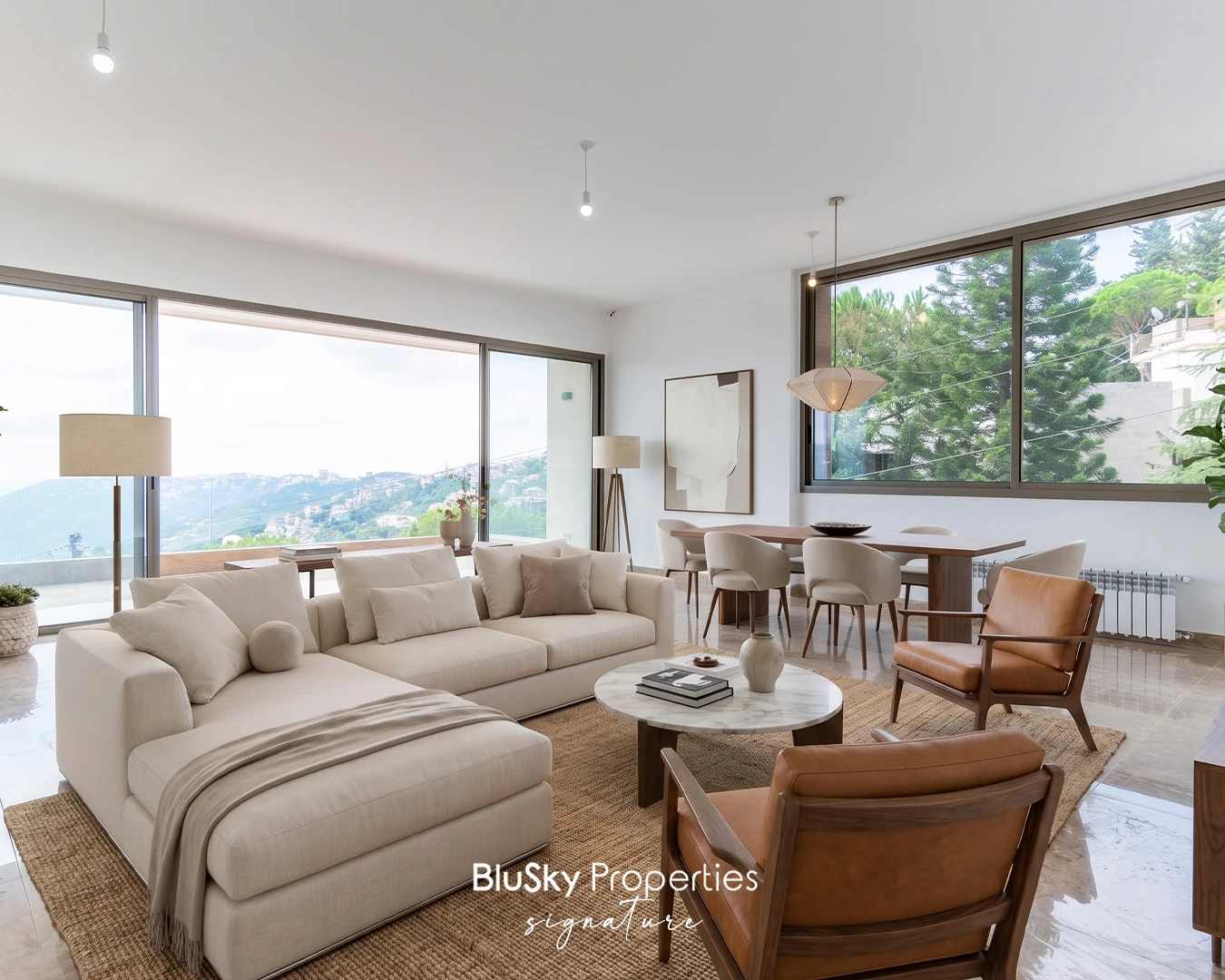Apartment 173m² with Mountain View for Rent in Ouyoun Broumana — الصورة 1