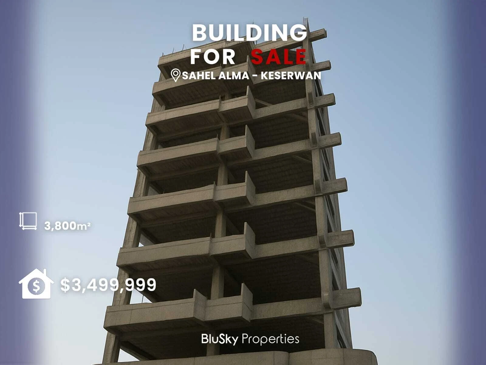 Building 3,800m² for Sale in Sahel Alma