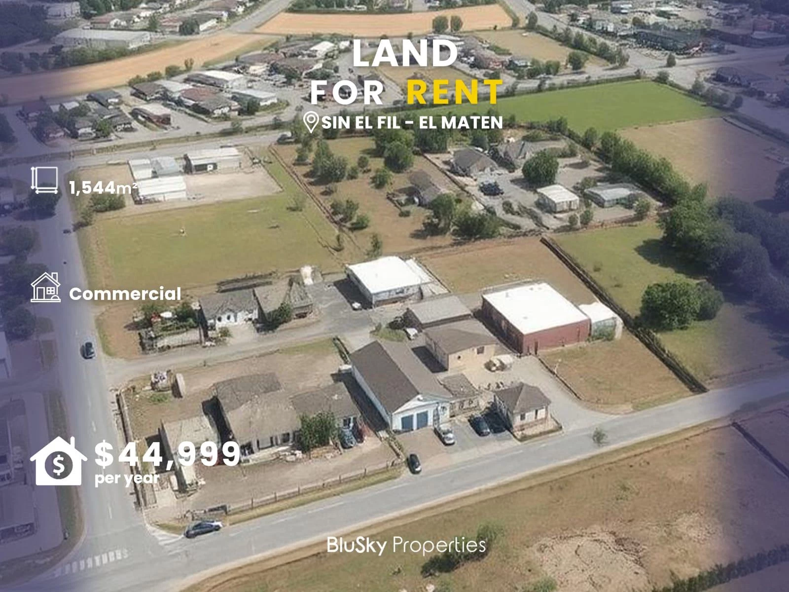 Land 1,544m² for Rent in Sin El Fil — photo 1