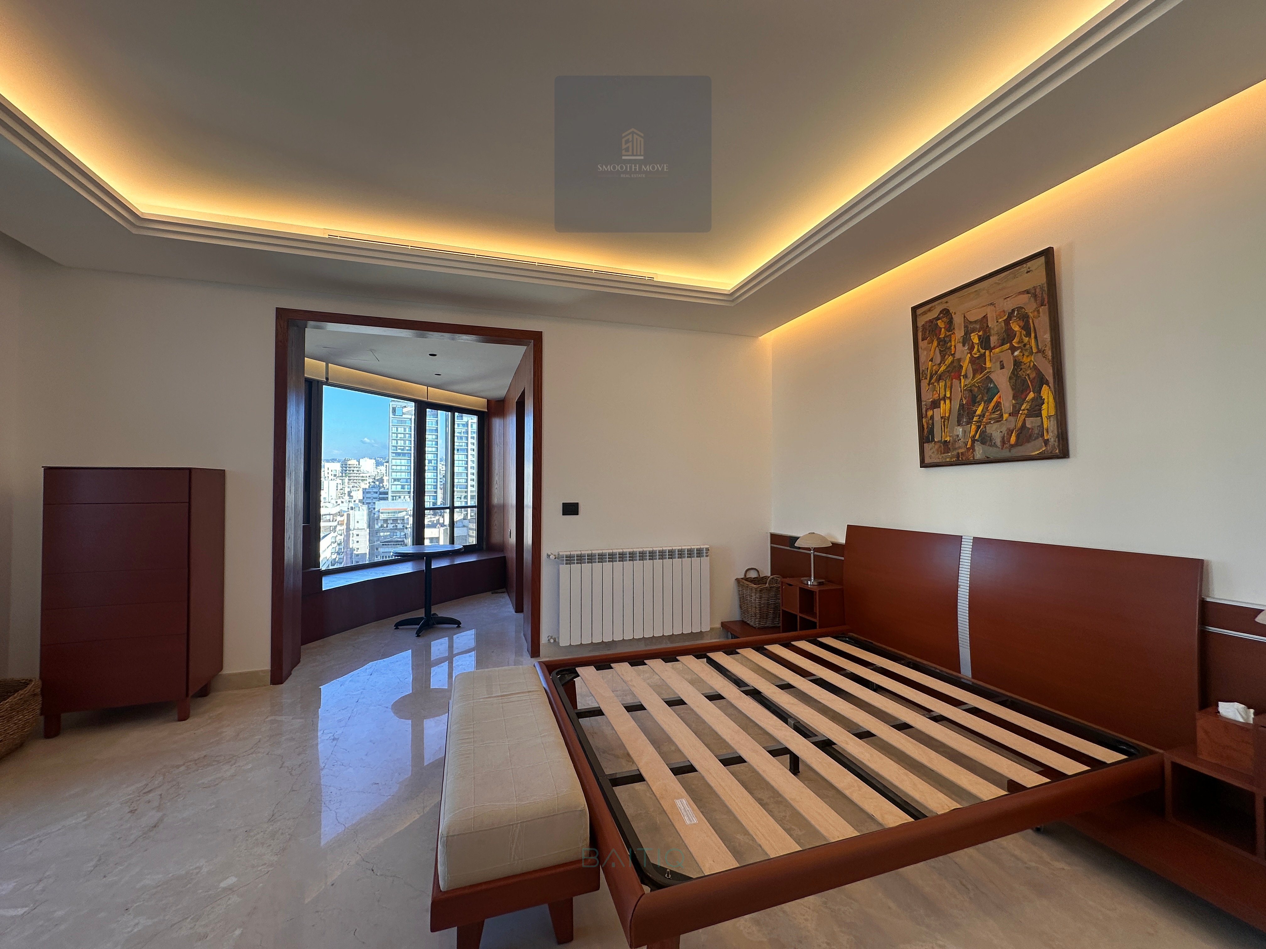 Stunning Furnished Apartment with Seaview for Rent or Sale in Rawche, Beirut — الصورة 9