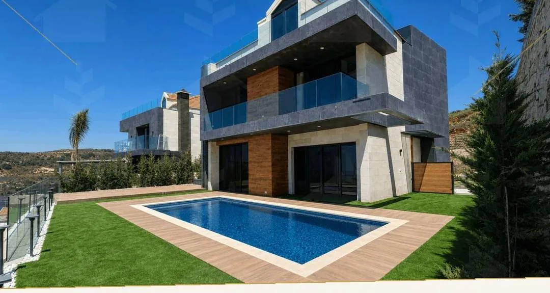 Custom-Built Villa with Panoramic Sea Views and Private Pool — Medyar, Chouf