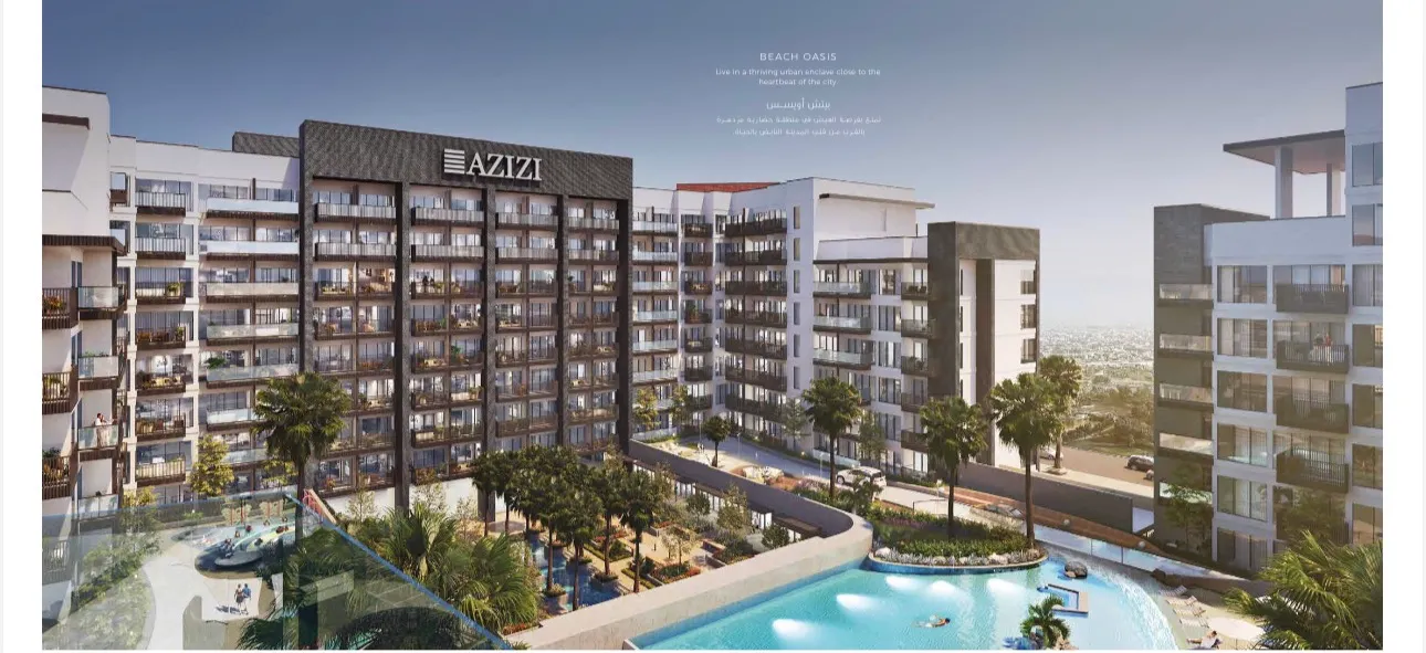 Prime Location, Studio for Sale, Azizi Beach Oasis 2
