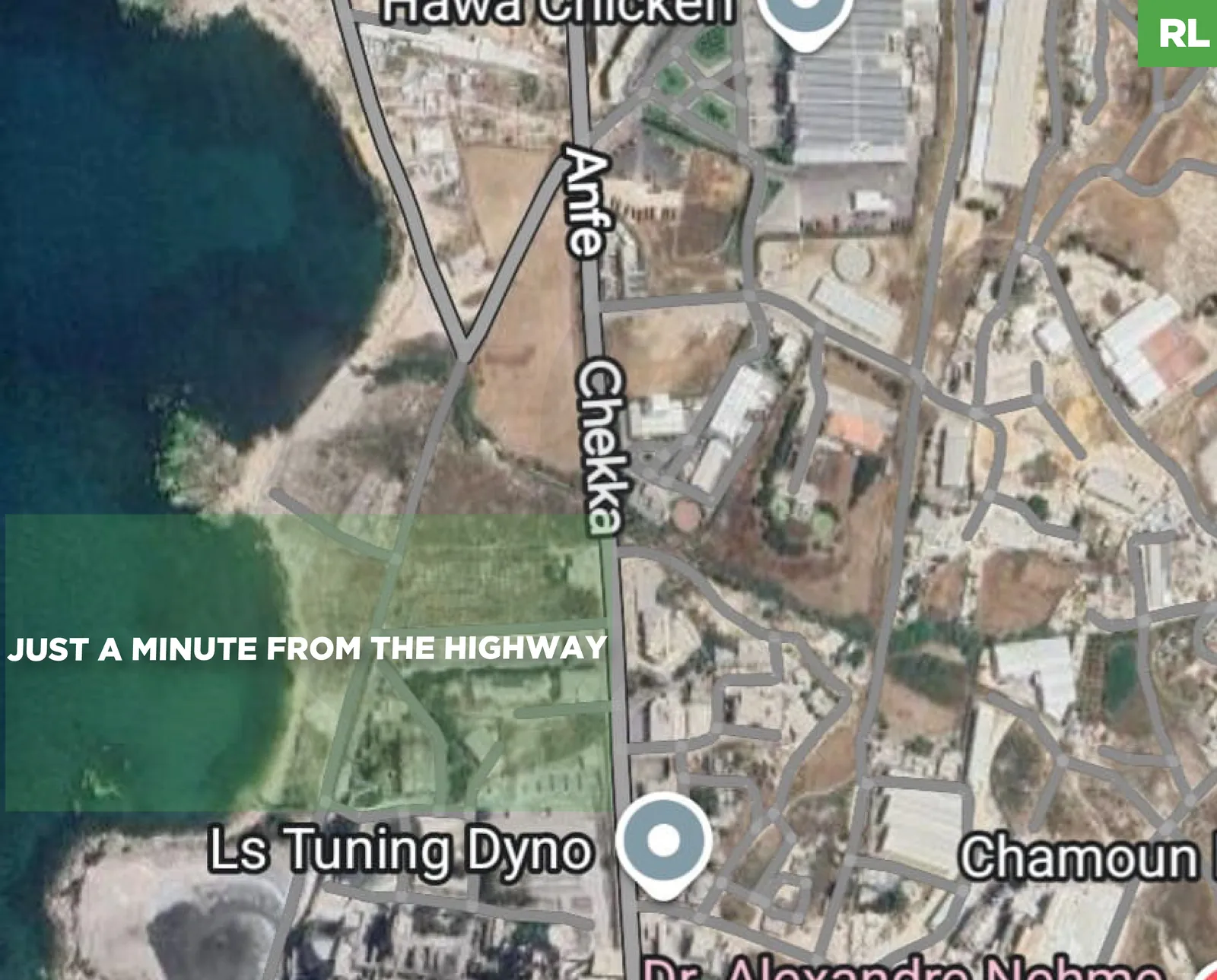 Industrial land/minute from the highway, Batroun - Chekka
