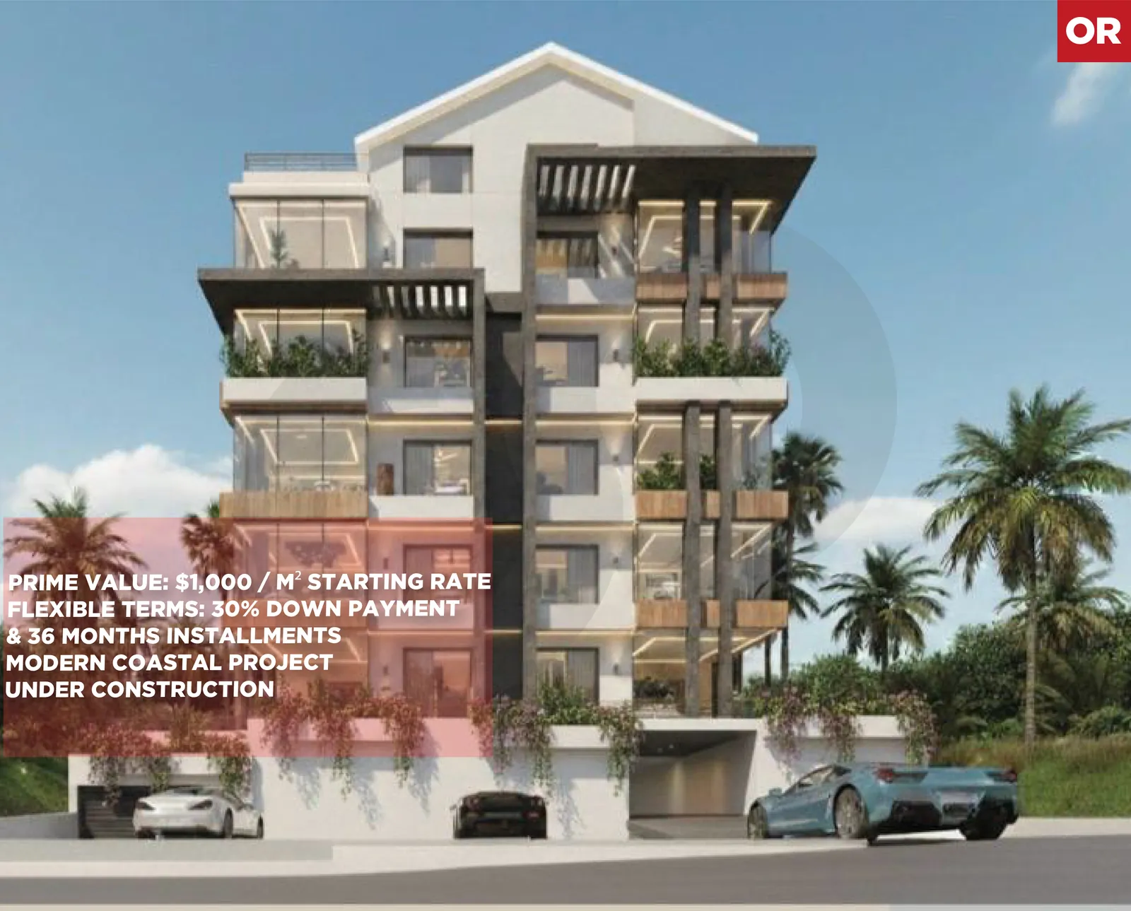 Installments over 36 Months/Modern Coastal Project Under Construction/Khaldeh,ALEY
