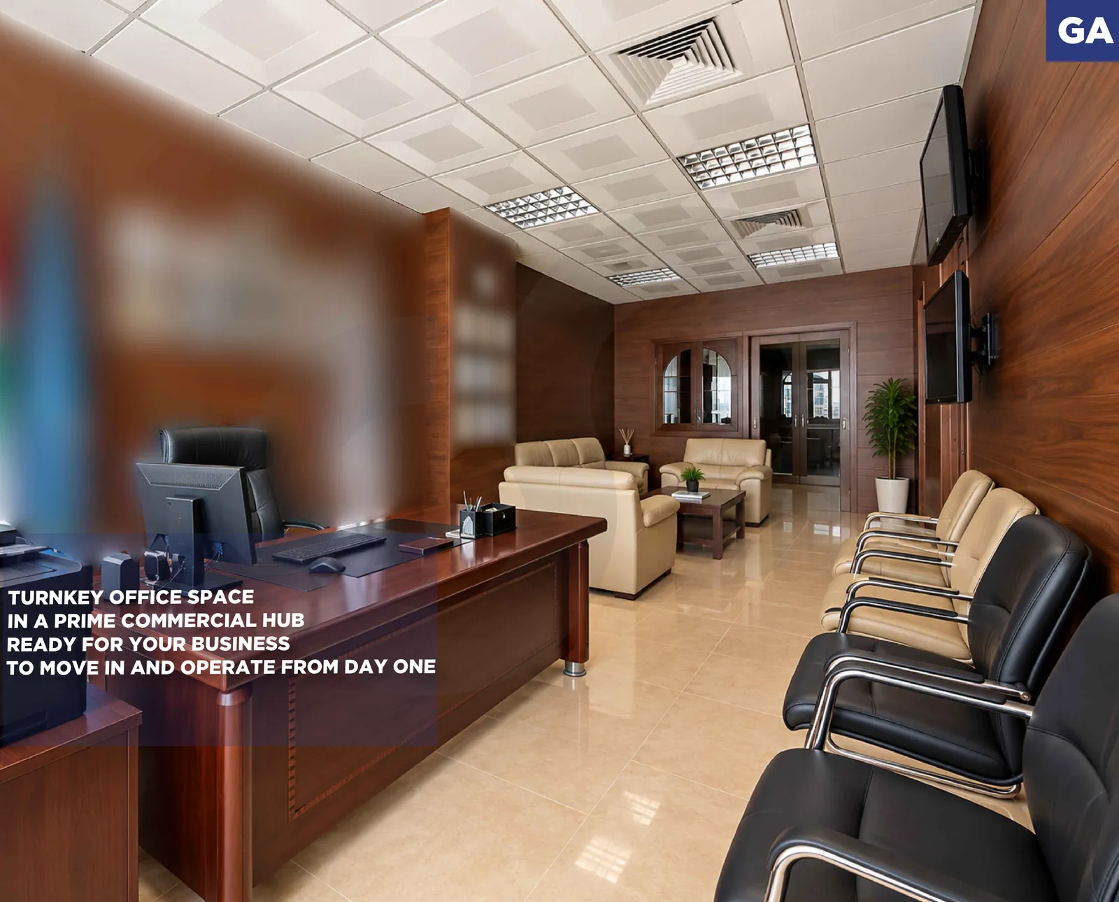 RENTAL OFFICE IN A PRIME MANSOURIEH,METN AREA /fully furnished and decorated