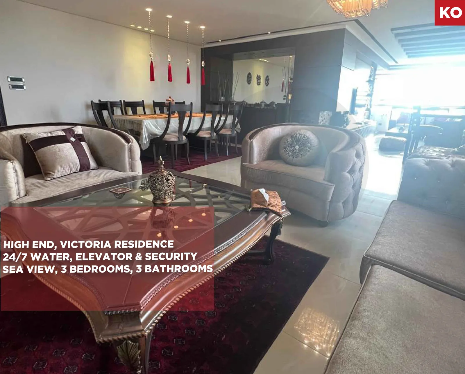 Luxury Fully Furnished AND Decorated/Khaldeh,ALEY /Easy access
