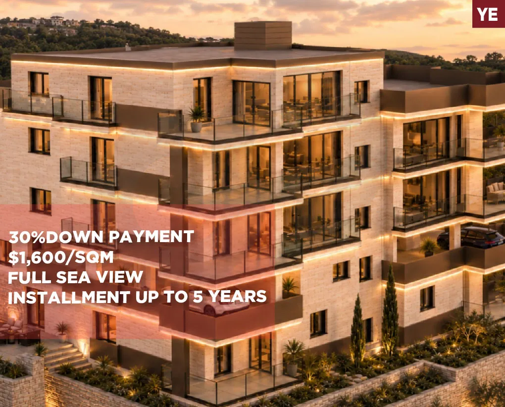 UNDER CONSTRUCTION/FULL BAY & SEA VIEW/Balance over 5 Years/ADMA,KESEROUAN