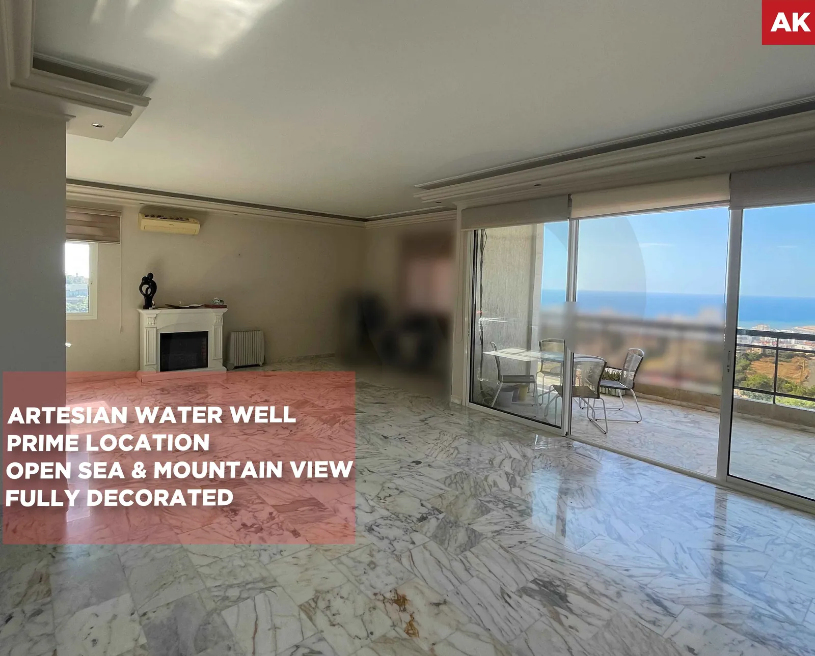 PRIME LOCATION/Open sea & mountain view/ Bchamoun al maderes,ALEY