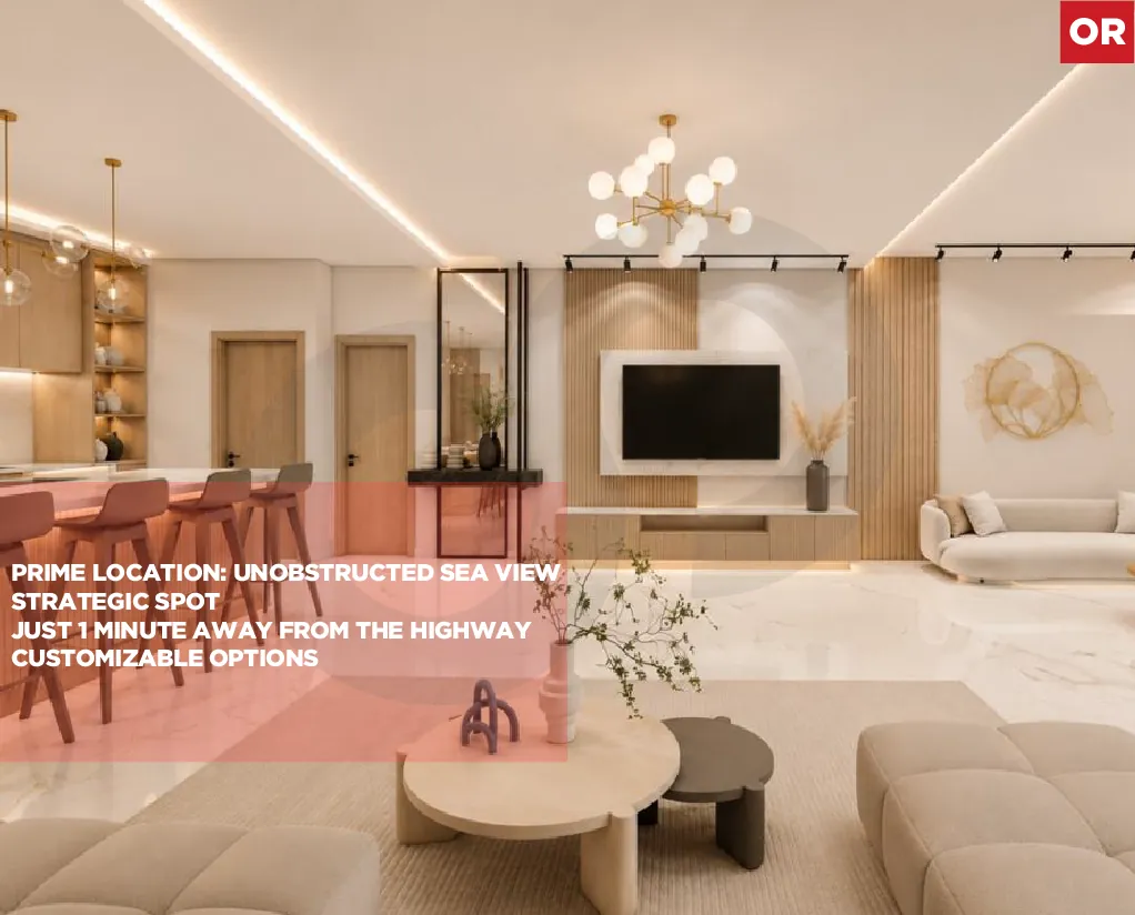 Spacious Modern Apartment/Open Unobstructed Sea View/1 Minute Away From the Highway/DAWHET EL HOSS-ALEY