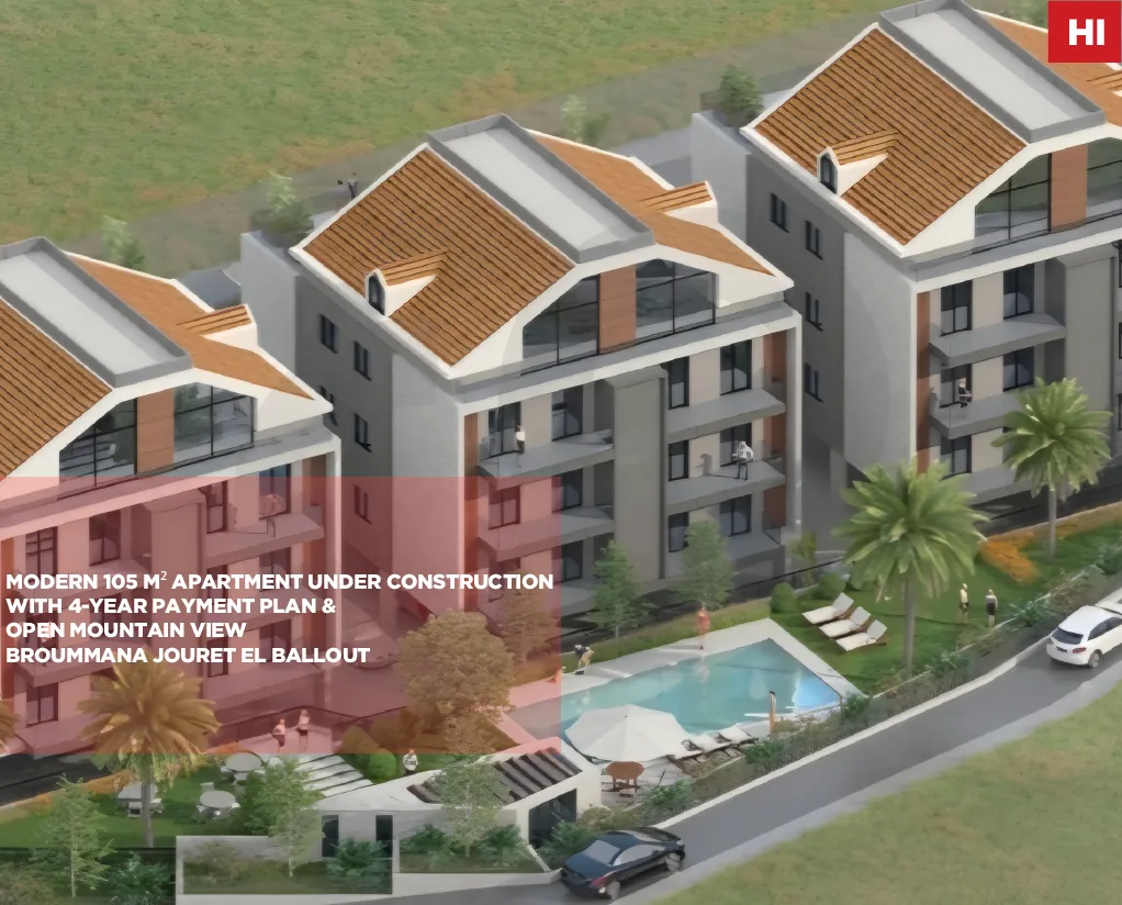 Under Construction Apartment/4-Year Payment Plan/JOURET AL BALLOUT-METN