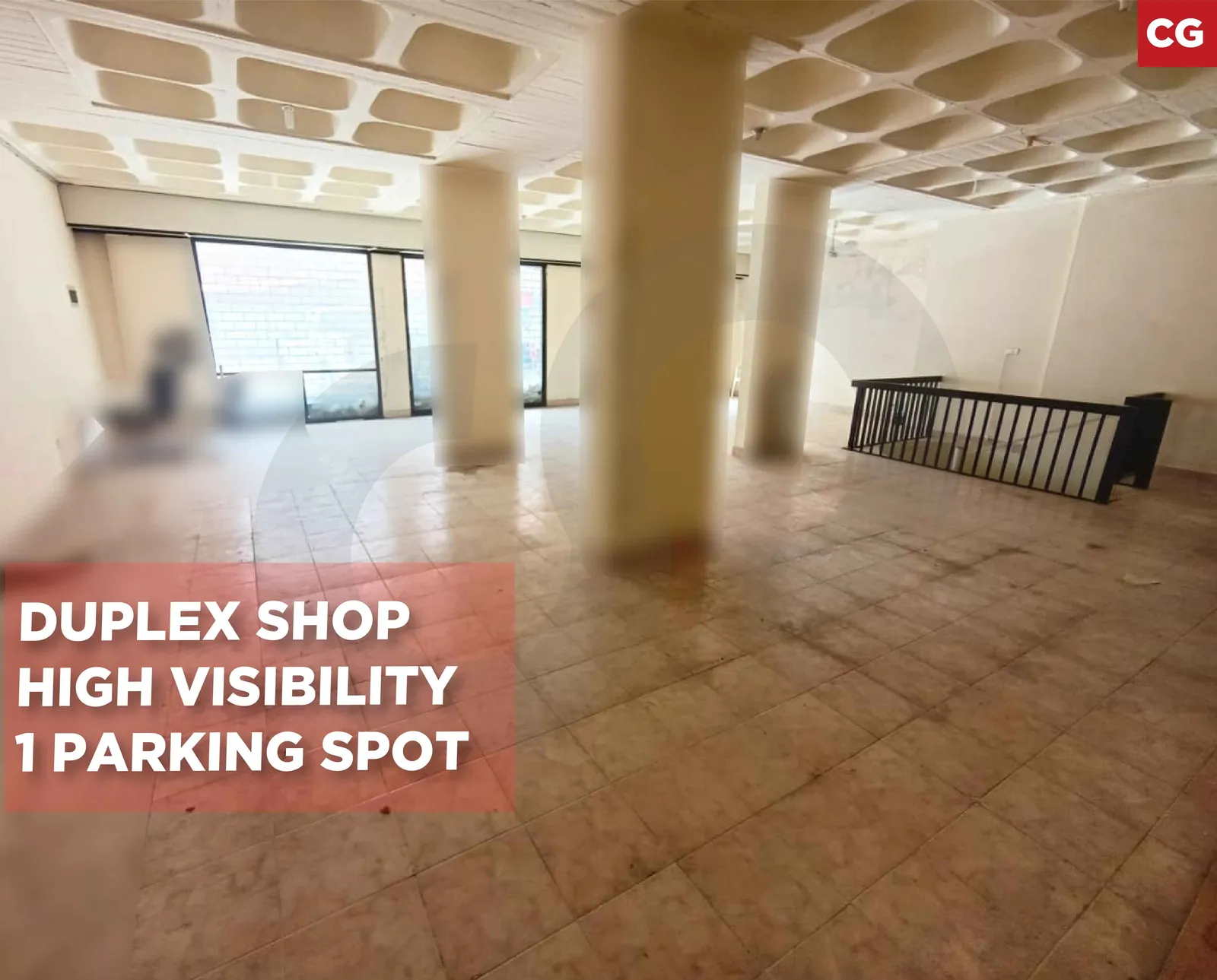 DUPLEX SHOP/in the heart of Ain El Remmaneh,BAABDA /Easy access