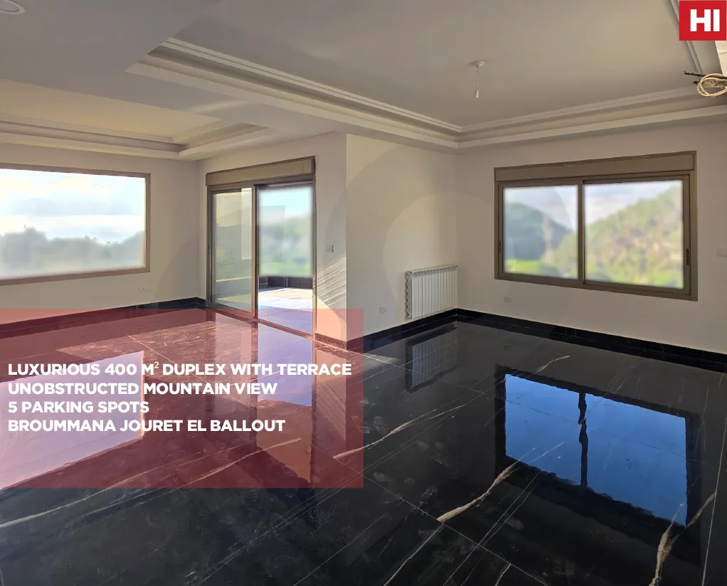 ultra-luxurious duplex For sale/Unobstructed Mountain View/JOURET AL BALLOUT-METN