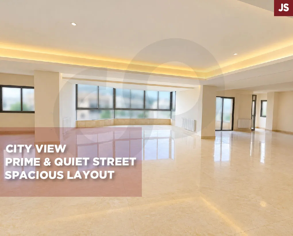 exceptionally spacious/quiet street/generous spaces/HAZMIYEH,BAABDA