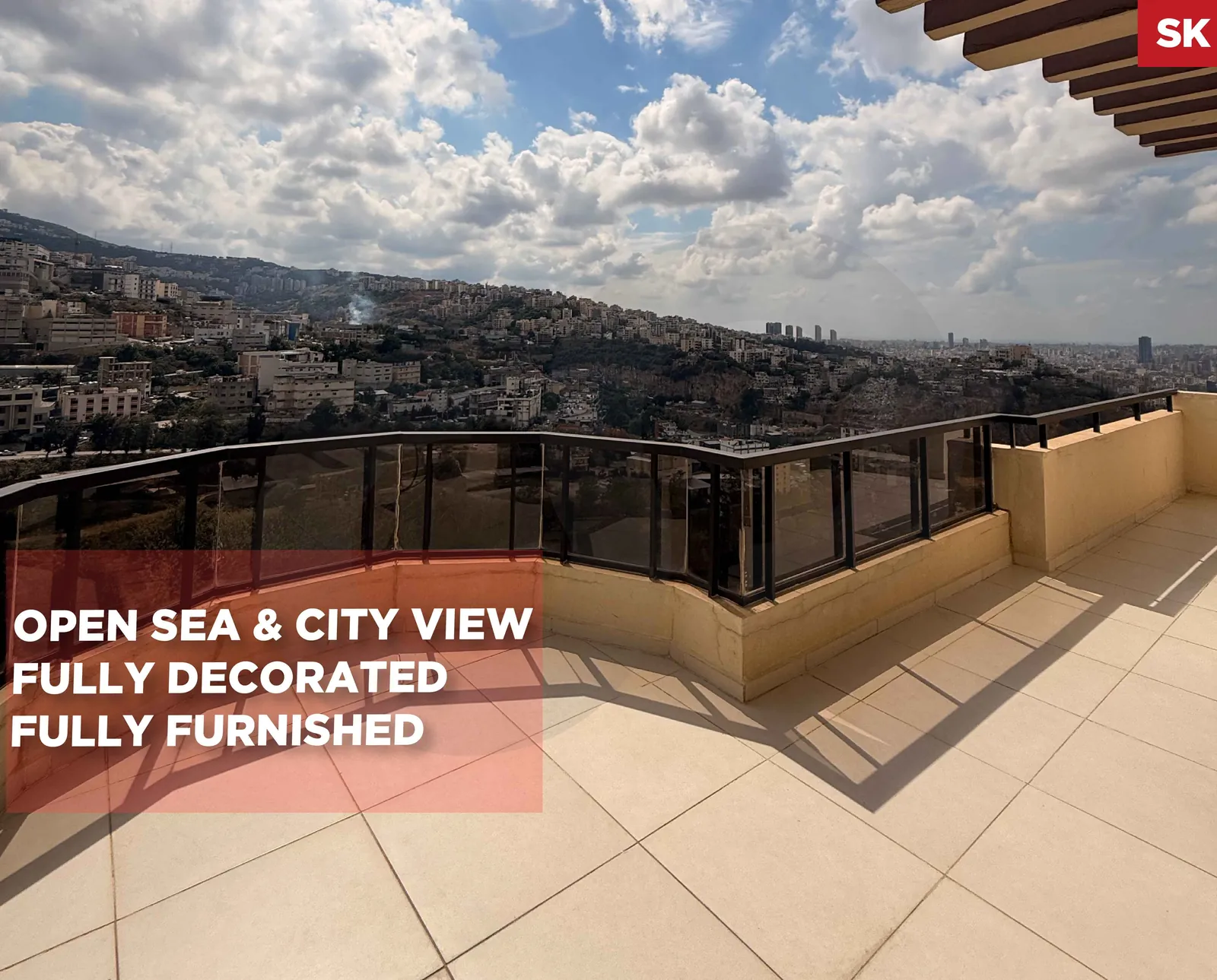 Beautifully decorated and fully furnished/OPEN CITY AND SEA VIEW/BIAQOUT,METN