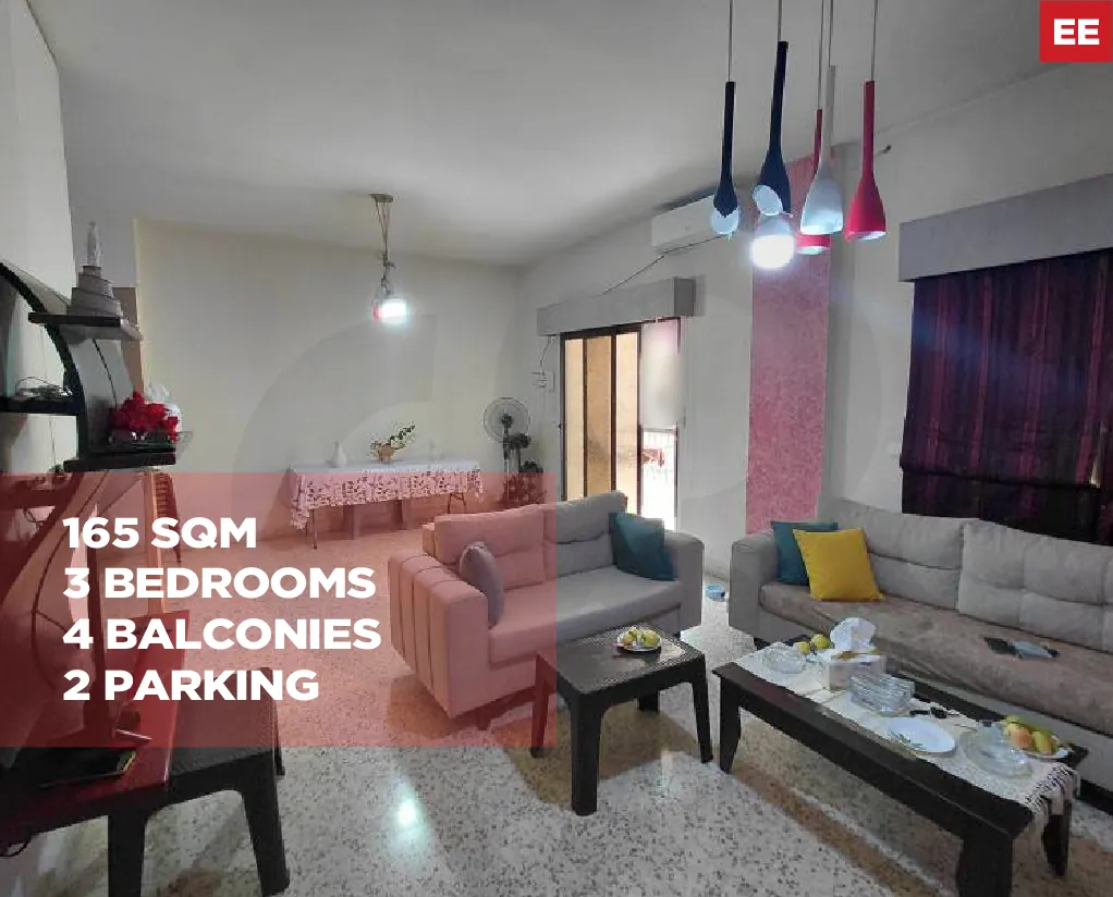 165 SQM apartment for sale/Quiet residential area /BAOUCHRIEH-METN