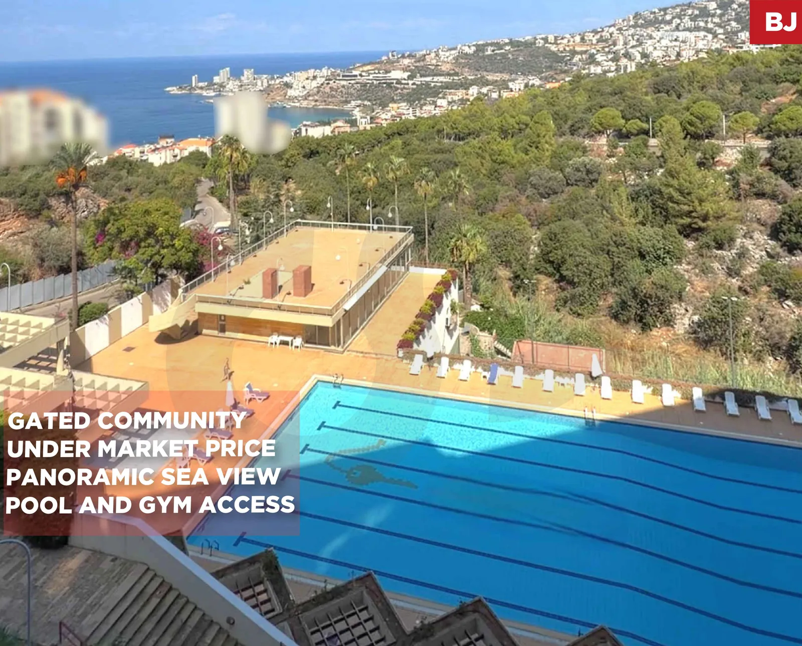 PRIME SAHEL ALMA,KESEROUAN LOCATION /Pool access/beautiful sea view