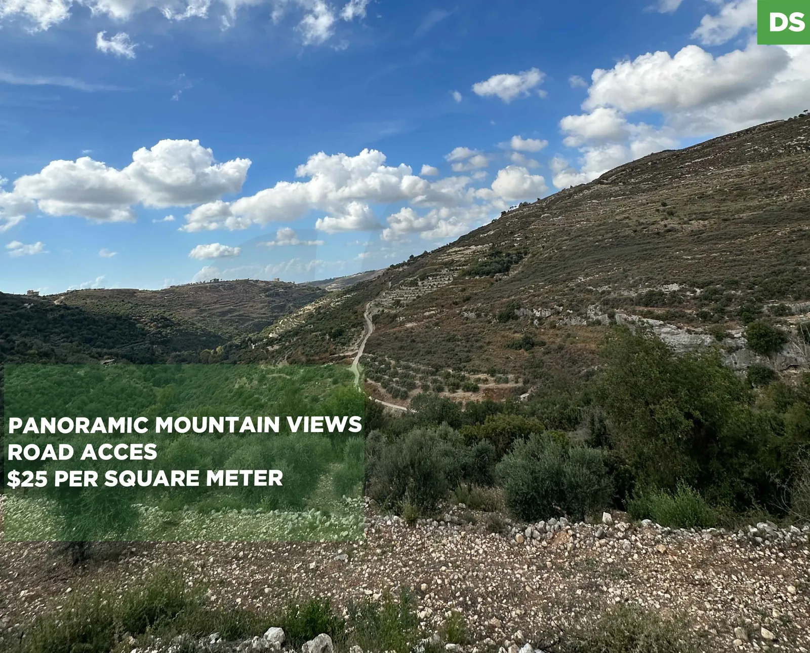 Spacious Land with Panoramic Mountain Views/Barti,Jezzine