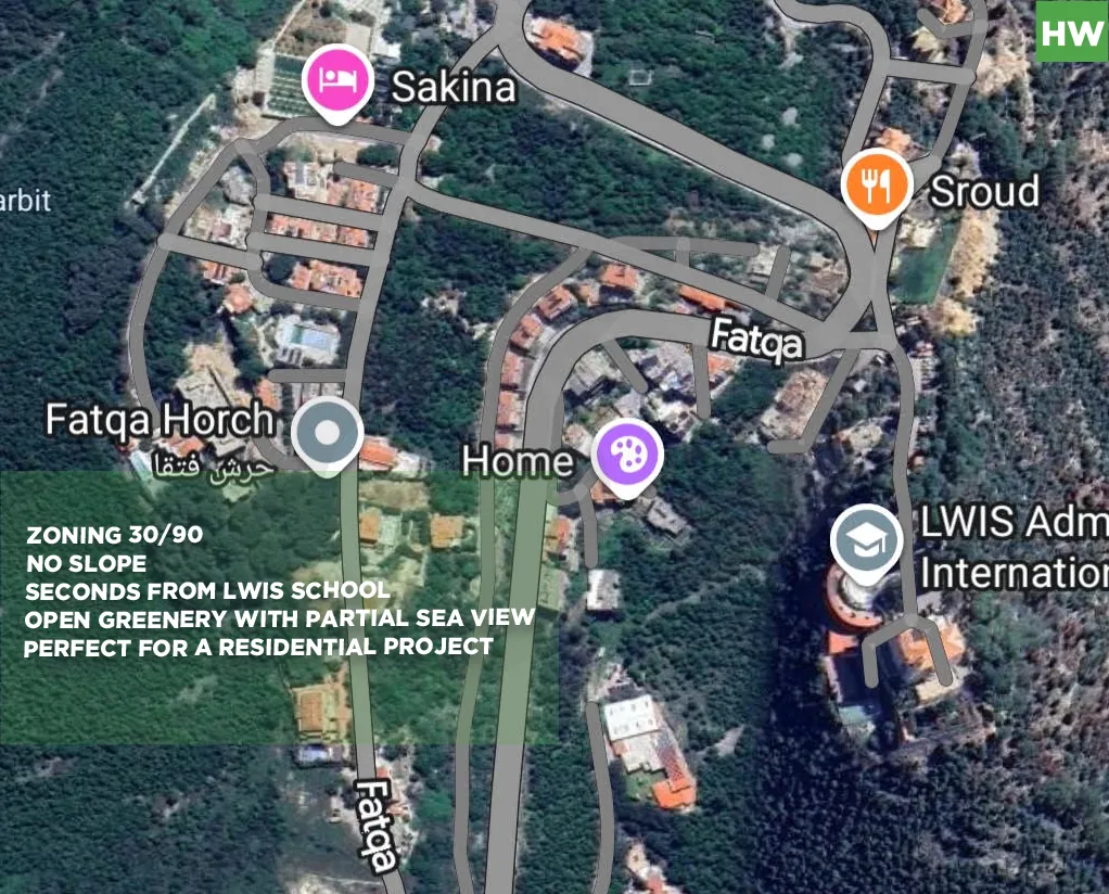 Land for Sale/Road access/Prime residential/FATQA-KESEROUAN