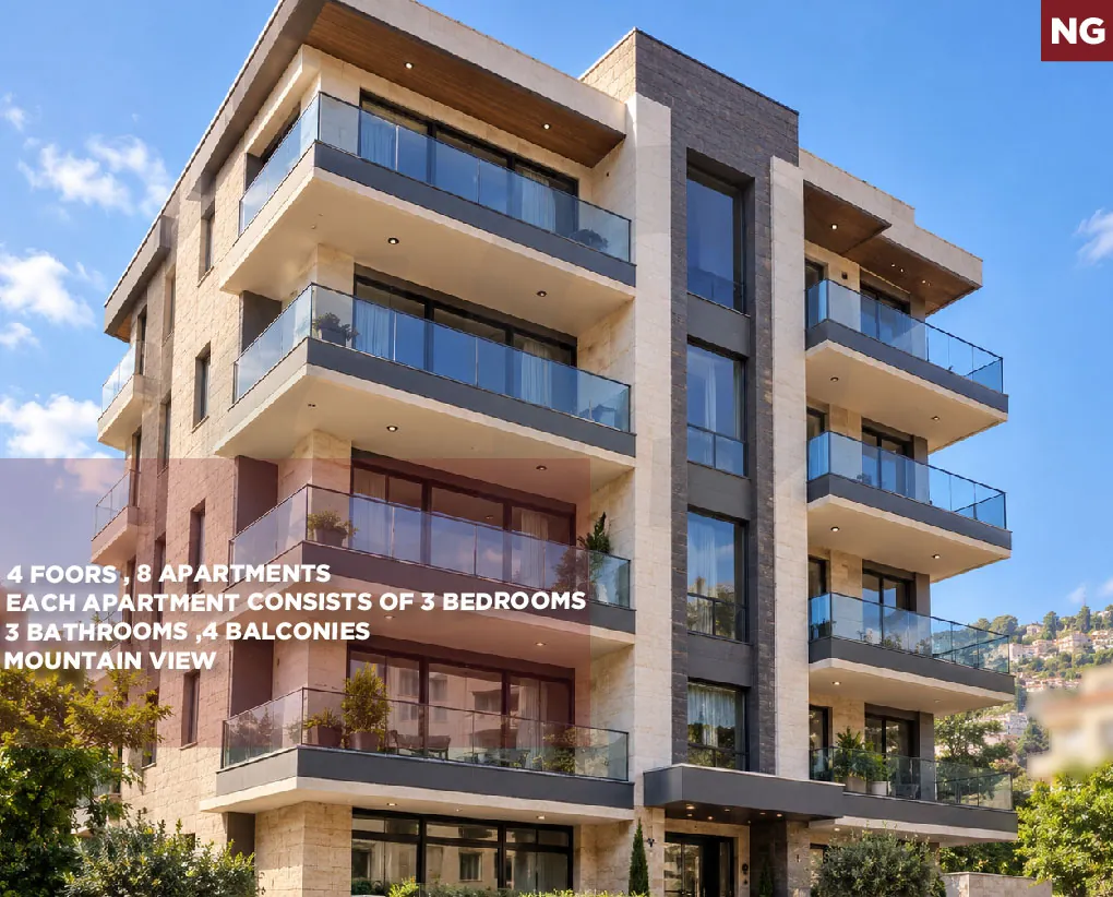building/private terrace/prime location/solar system/BCHAMOUN,ALEY