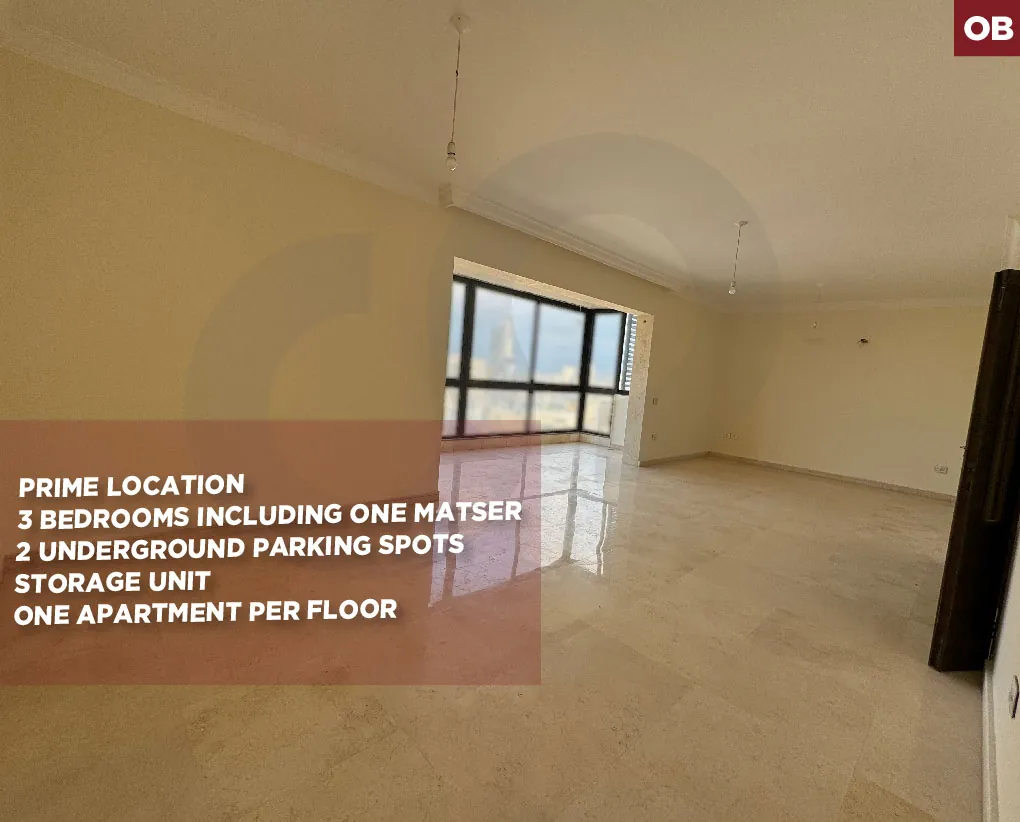 prime residential area/well-maintained building/open views/BADARO,BEIRUT