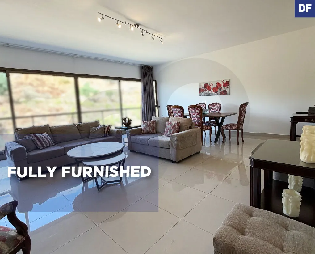 fully furnished/greenery view/pool/garden/dbayeh,metn