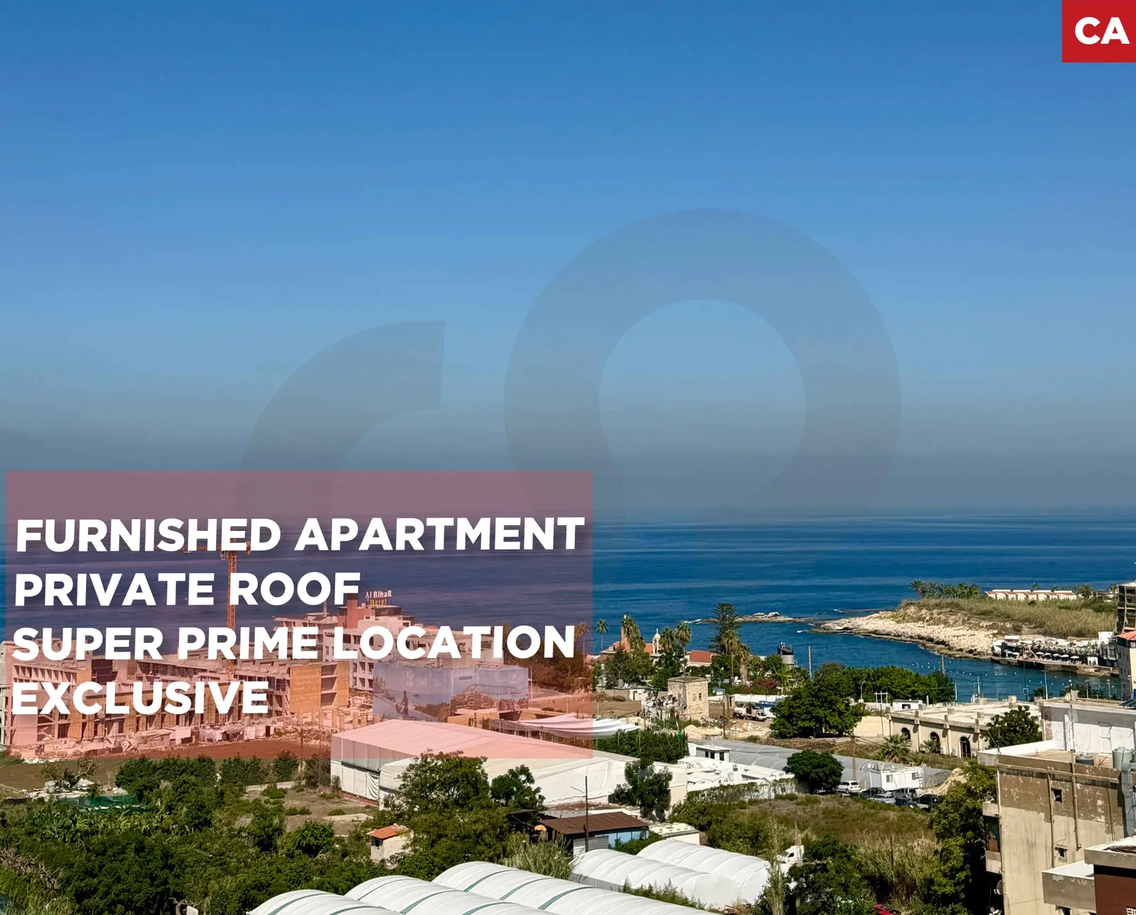 EXCLUSIVE/FURNISHED APARTMENT/PRIVATE ROOF/FULL SEA VIEW/TABARJA,KESEROUAN