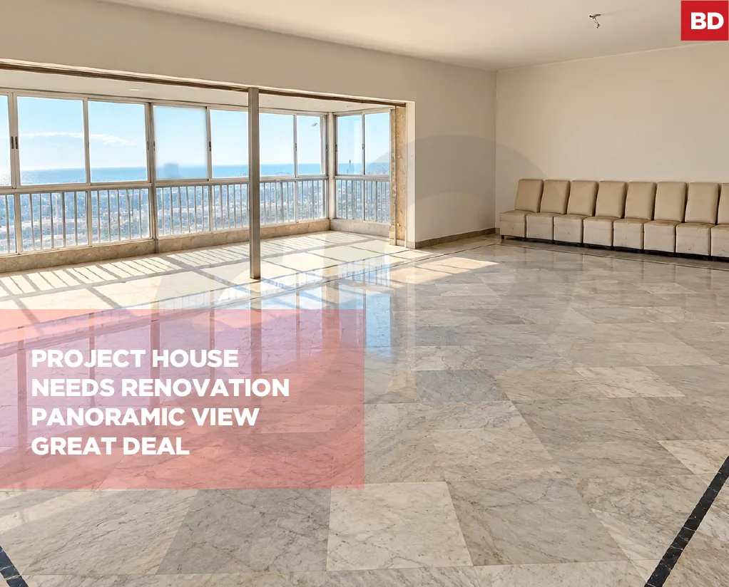 Spacious Apartment for sale/Needs Renovation/Panoramic View/AL MAARAD-TRIPOLI
