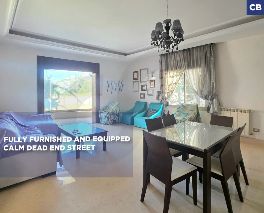 Fully furnished Apartment for rent/Calm dead end street/GHAZIR-KESEROUAN