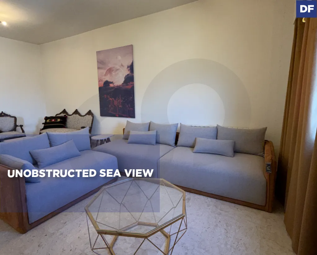 Fully furnished Apartment for rent/Unobstructed sea view/MAZRAAT YACHOUH-METN